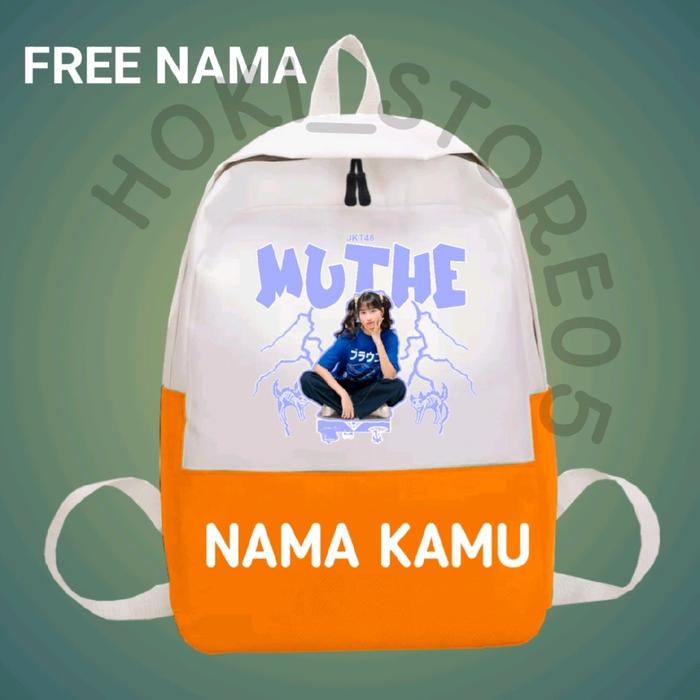 Tas Ransel Anak JKT48 MUTHE, Unisex, High Quality, D300 PVC Material, All Size, 250g - Wanita, Backp