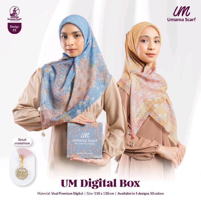 umama digital box (design 01) umama scarf umama scarves