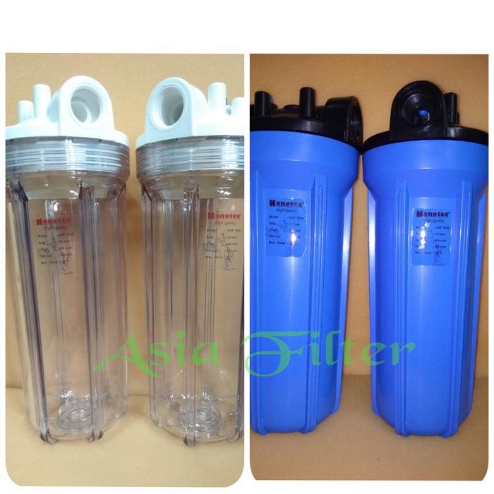HOUSING CLEAR HOUSING BLUE 10" NANOTEC kunci housing bukaan housing *