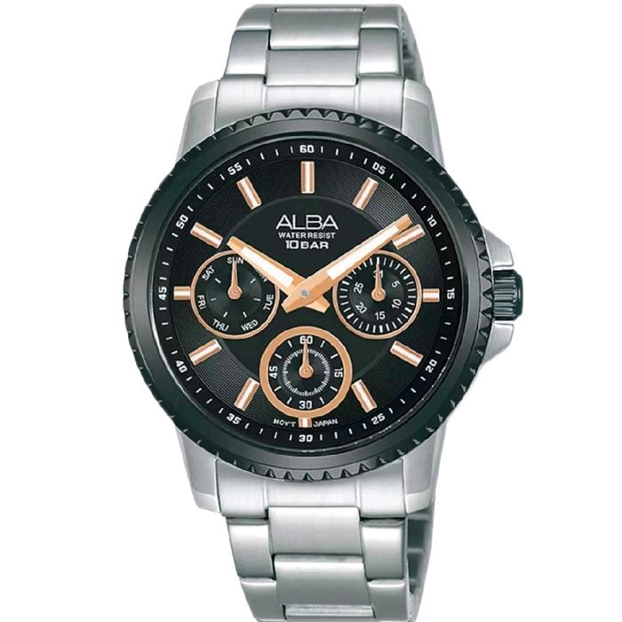 Alba AP6661X1 Silver Black Jam Tangan Cewek Original