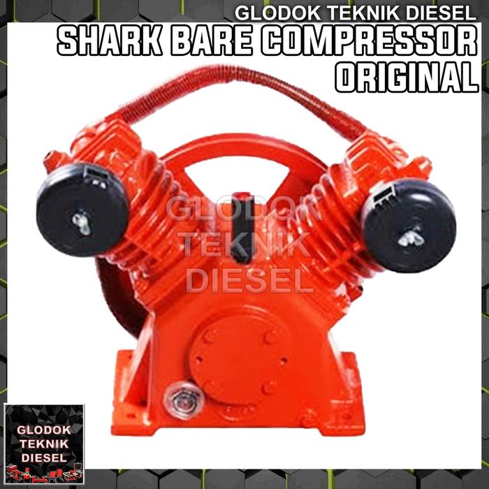 Shark Bare Air Compressor 1 HP Kepala Kompresor Head pump ORIGINAL SHARK