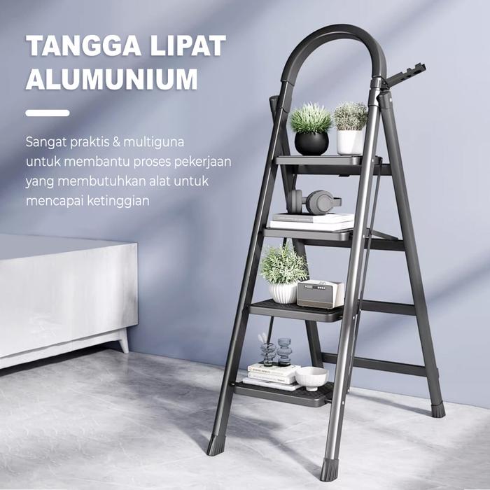 ORIGINAL Tangga Cantik/ Tangga Multigtuna/ Tangga Lipat 4 Susun/ Tangga Lipat Besi/ Tangga Lipat Ser
