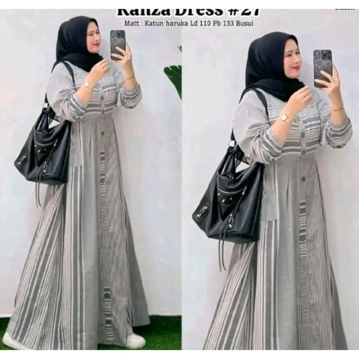 KANZA DRESS#24 /KANZA DRESS#27 GAMIS KATUN KOTAK TERBARU