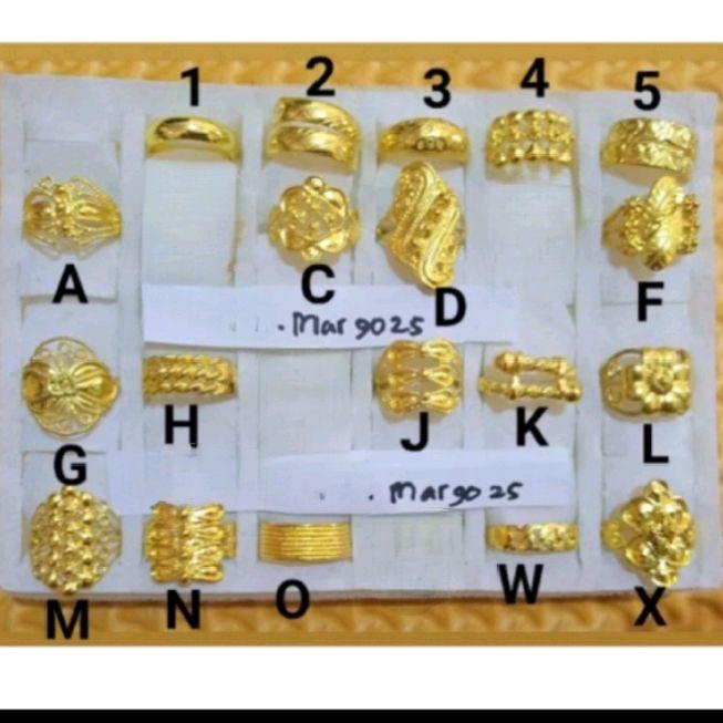 Cincin lapis mas murni 24k . Hrga 1pcs