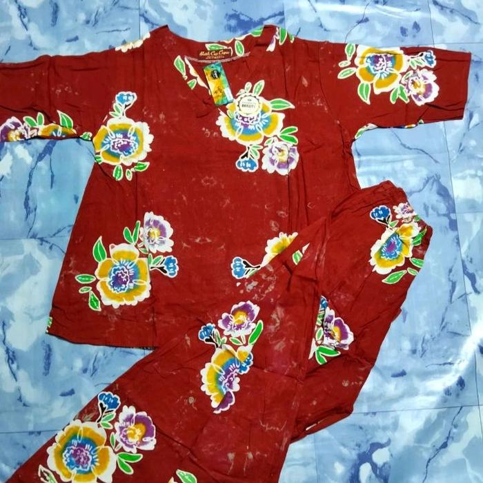 CAP BATIK COPAR peremium ukuran ABG lengan 3/4 celana panjang