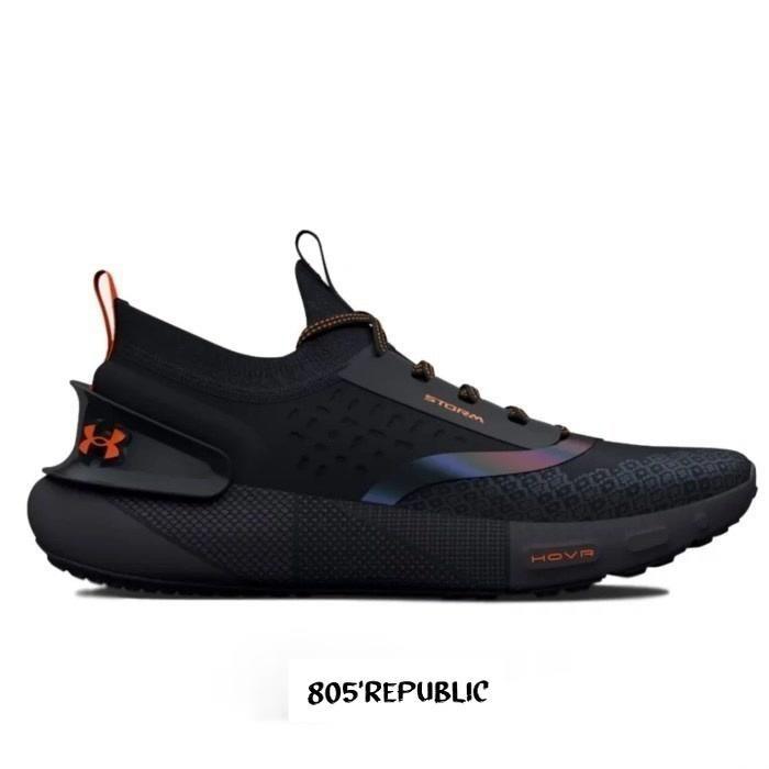 Sepatu UA Under Armouer Hovr Phantom 3 Storm Black Mens Running GYM ORIGINAL