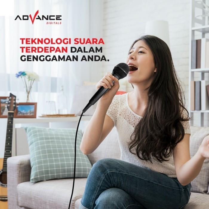 Advance Microphone Mic-884 Mic Karaoke Profesional Dynamic Mic Kabel Garansi Resmi Advance 1 tahun