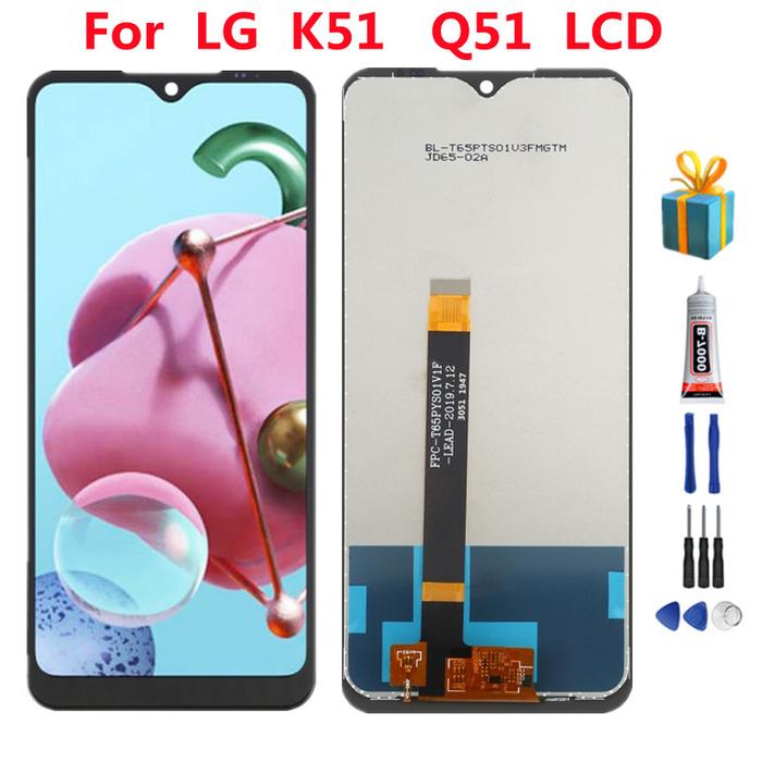 6.5"For LG K51 Q51 LCD Display Touch Screen Digitizer Assembly For LG