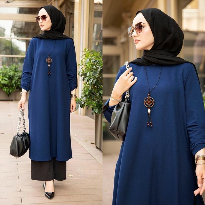 YAMAN SET TUNIK LONG CRINKLE AIRFLOW LD 110 // SETELAN MEGA // ONE SET YAMAN // SETCEL POLOS // ONE 