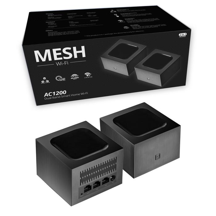 1200Mbps Mesh Router System with 2.4G 5.0GHz Wifi Router Repeater