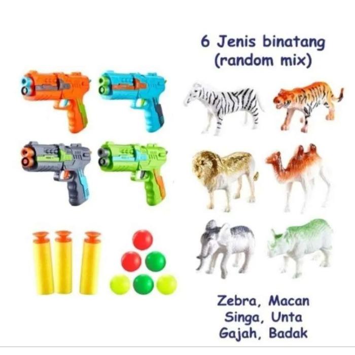 Mainan Tembakan Soft Bullet Anak Shoot Gun Anak/Mainan Anak 6886-2 SHOOT GUN SOFT BULLET