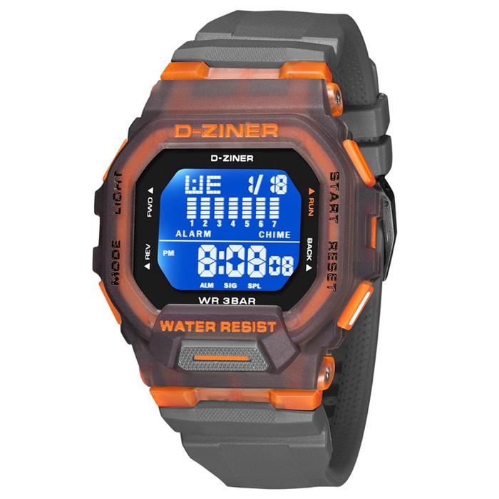 Dziner Jam Tangan Pria 8312 Rubber Water Resistant 3 ATM