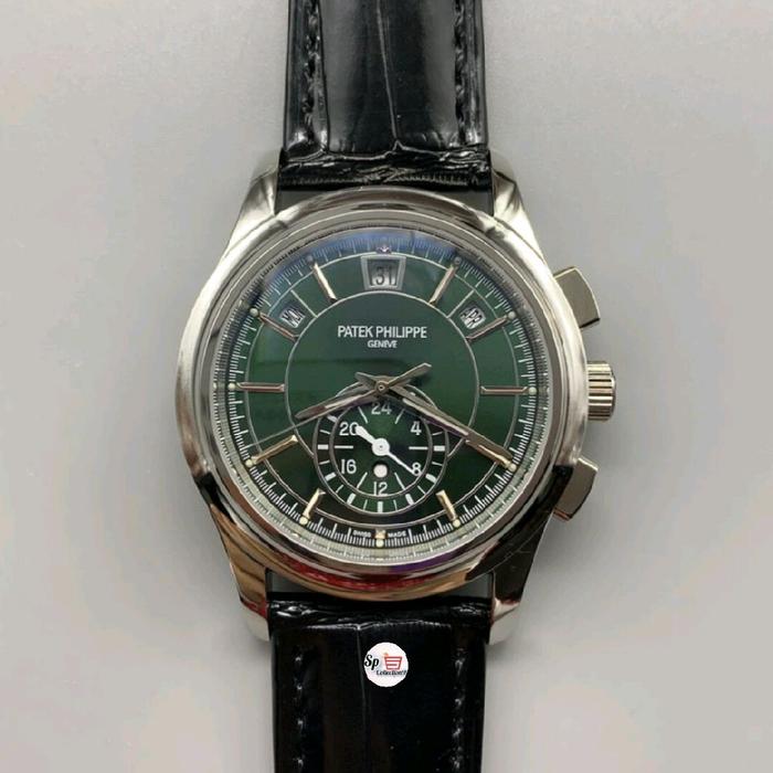 Jam Tangan Ptk Philippe 5905G 42MM Sunray Blue Dial Annual Calendar Flyback Chronograph | Automatic