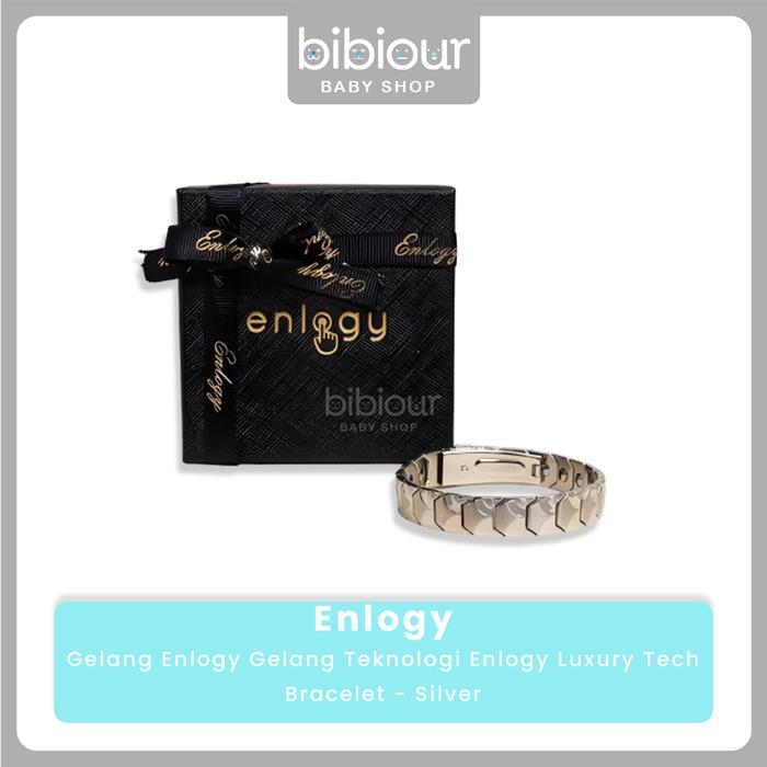 Gelang Enlogy Gelang Teknologi Enlogy Luxury Tech Bracelet - Silver