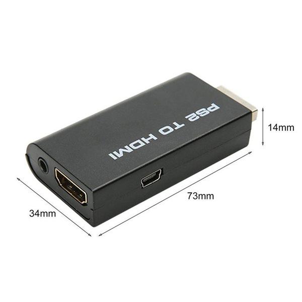 100Pcs/Lot For Sony Playstation 2 PS2 To HDMI-compatible Audio Video