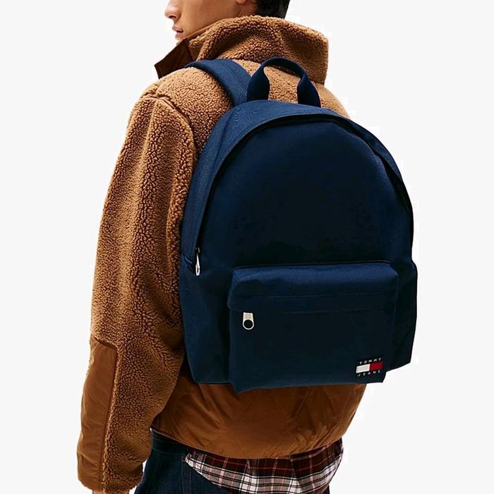 Tommy Jeans - Essential Logo Dome Backpack 21L / Tas Ransel / Dark Navy