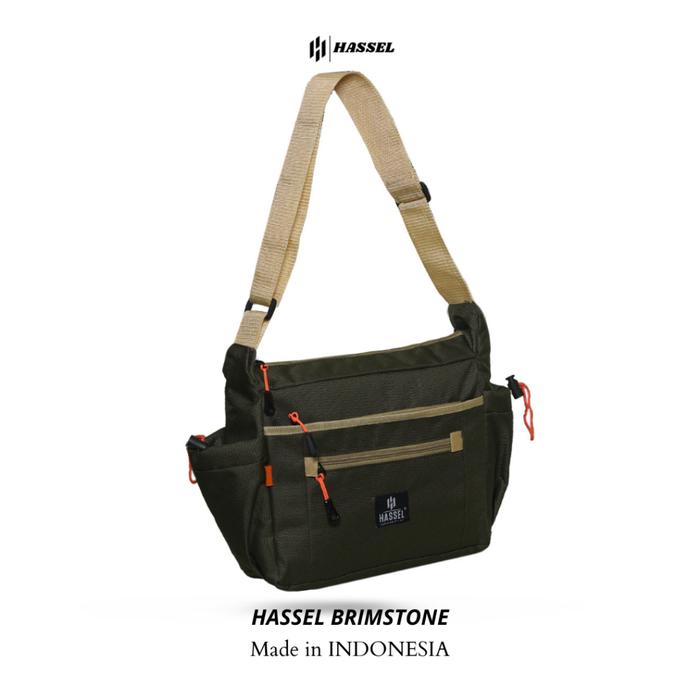 Hassel Brimstone Tas Selempang Pria Casual Untuk Notebook 12 Inch Dan Ipad 12.9 Inch