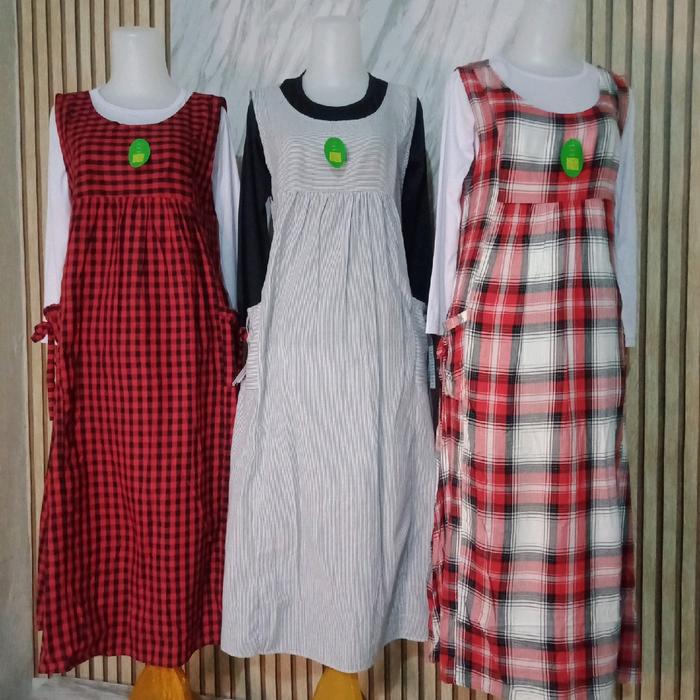 gamis wanita remaja / gamis overall / over all abg / overall remaja terbaru kekinian