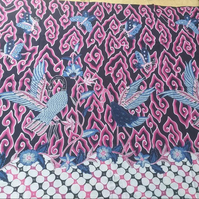 batik tulis mm hokokay pinggir liris panjang kain 2.5 m x 110 m