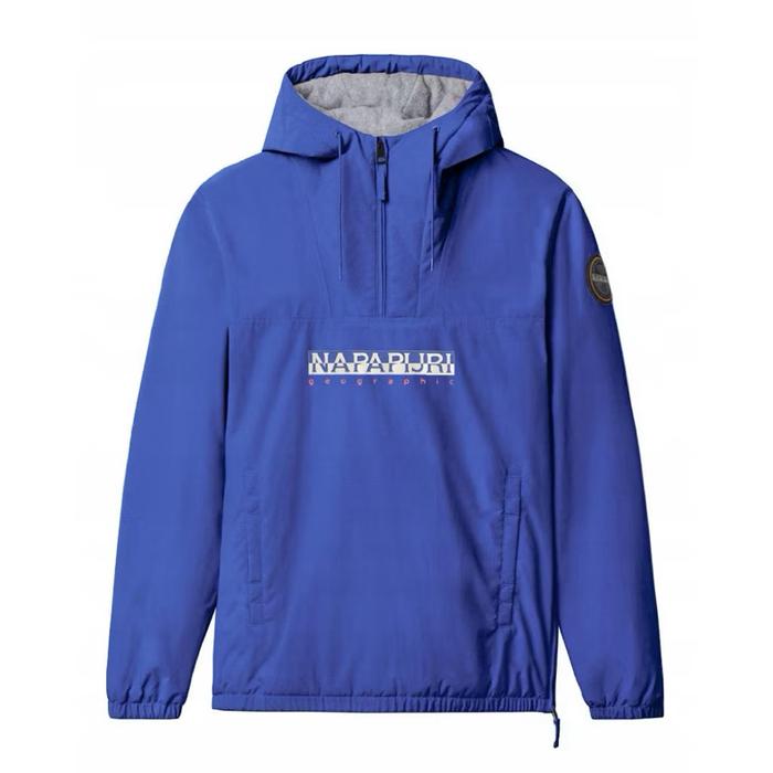 Napapijri Avergreen Anorak Winter Hooded Jacket In Blue