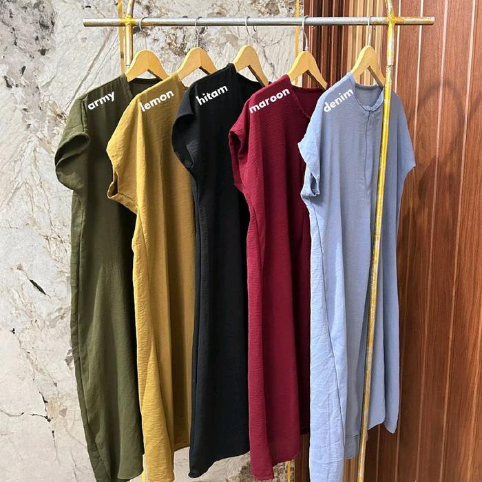 Daster Pendek Crinkle / Daster Polos