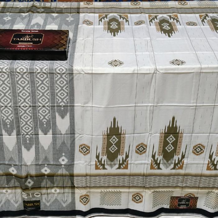 Sarung Sapphire Tarbush Classic songket jacquard Original motif bhs hitam