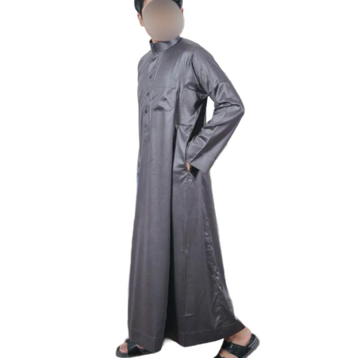New Bisa Cod Gamis Jubah Al Haramain Polos Polyster Import Vietnam Putih Dan Hitam Warna Navy Abu Ab