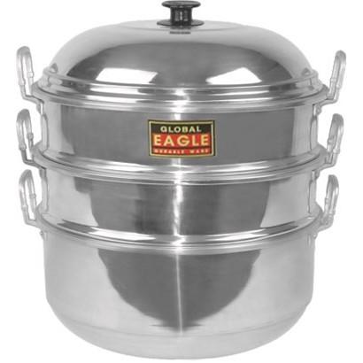 TOPSOUL Panci Kukus 34cm Susun 3 / Kukusan Kalakat Langseng Steamer Pot L34CS3