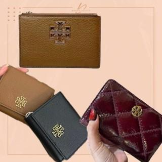 [100% ORI USA] Tory Britten Wallet | Willa Shine Wallet | Zip Card Case Pabbled Leather Moose