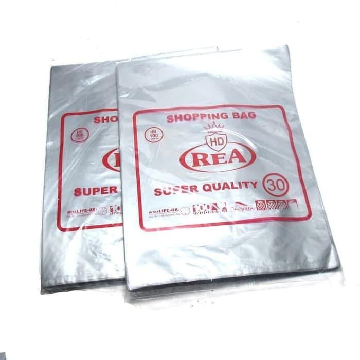 Plastik HD tanpa plong 30x40 merk REA isi 100 lr Sier paing