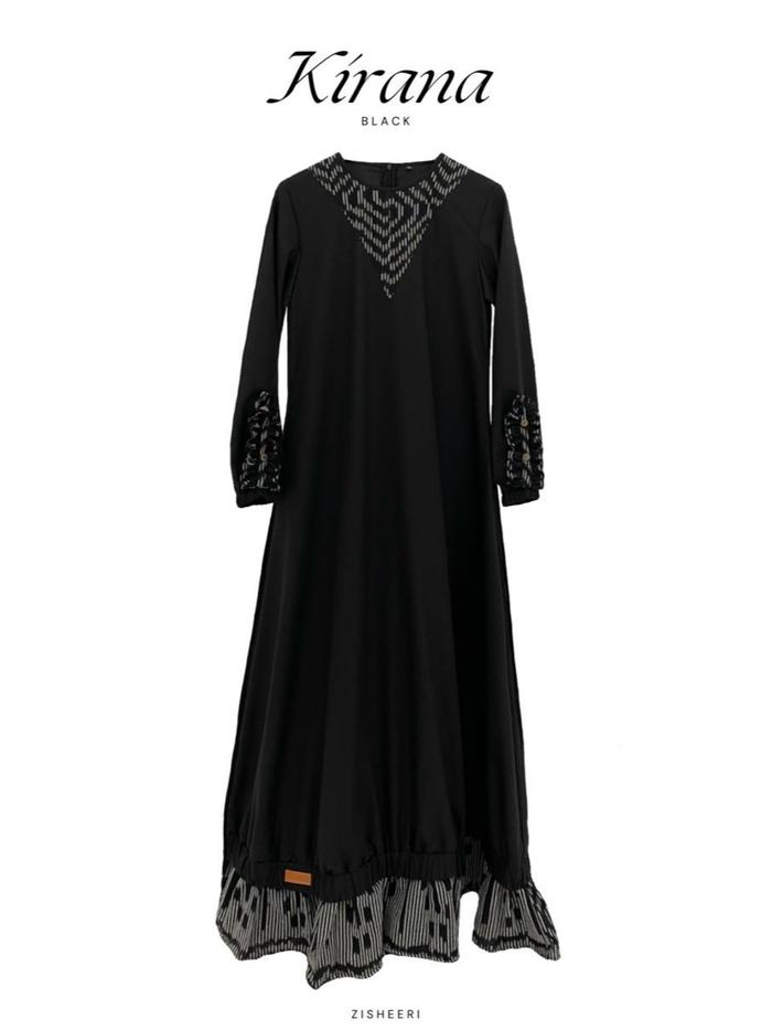 ZISHEERI KIRANA EID Gamis Tenun Premium dengan Motif yang Mewah dan Elegan