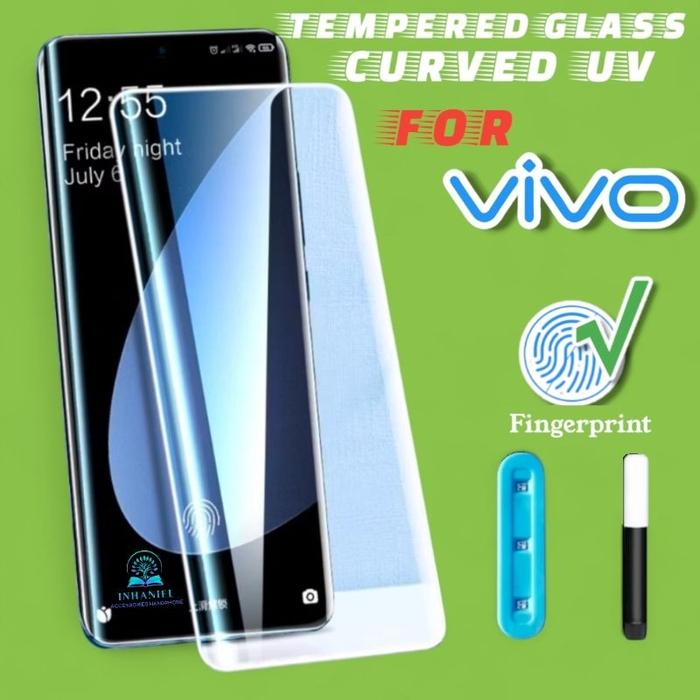 Tempered Glass Curved Uv Nano Liquid Clear Bening Vivo V25 Pro V27 Pro V29 Pro V30 Pro V30e V40 Pro 
