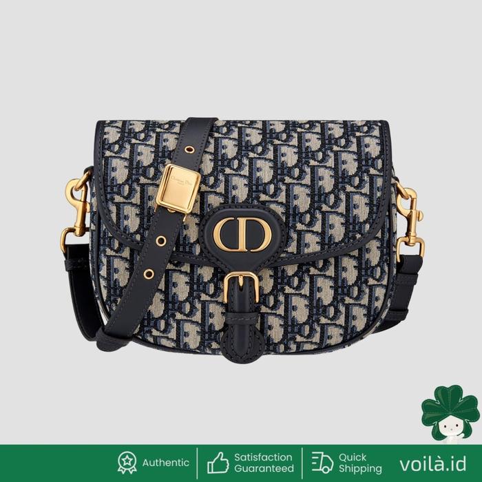 Medium D Bobby Bag Oblique Jacquard Blue - M9319UTZQ_M928