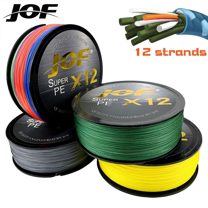 JOF Fishing Line 12x Braided Difficult to Disconnect 300m PE Suitable
