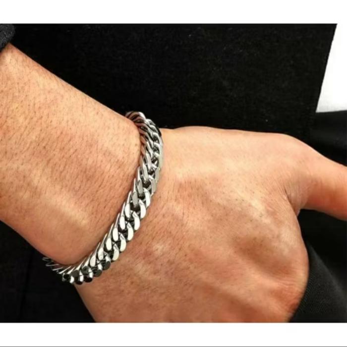 Gelang Rantai Pria Gelang Rantai Stainless Steel