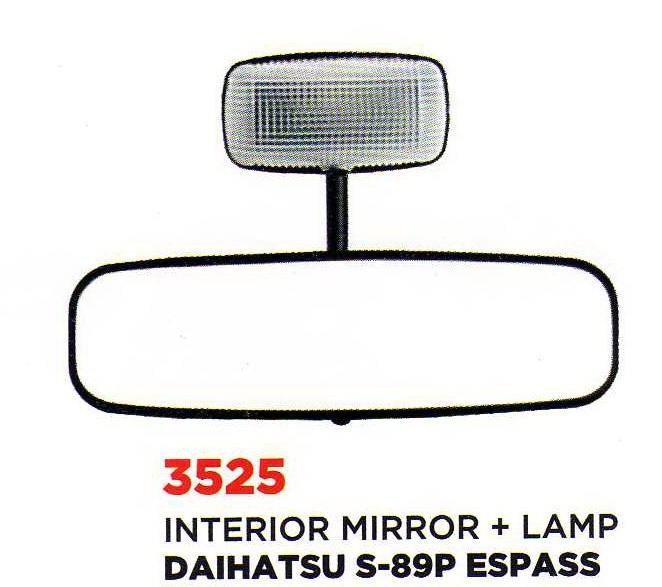 3525 Kaca Spion Dalam Tengah Daihatsu Espass S89P S 89P Lampu Hitam A1