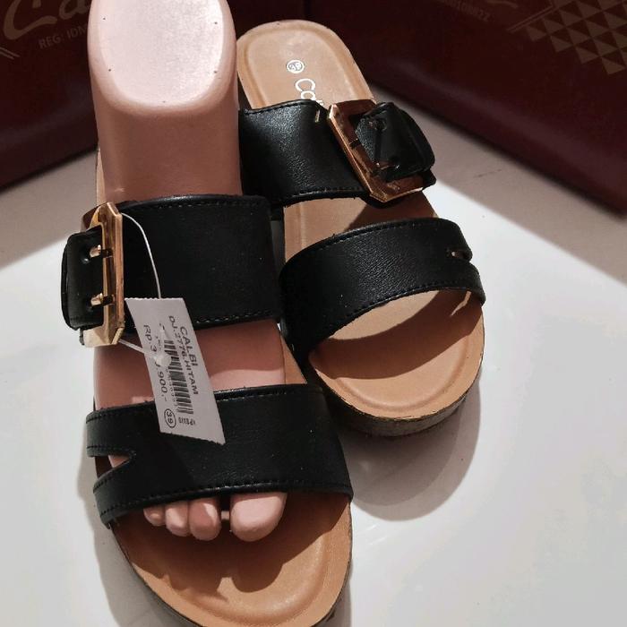 Sz 39 sandal wedges selop tali gasper calbi DJ.2776