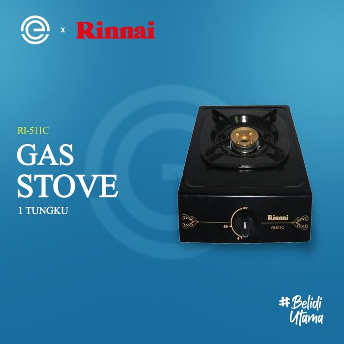 RINNAI Kompor Gas Teflon 1 Tungku - RI-511C