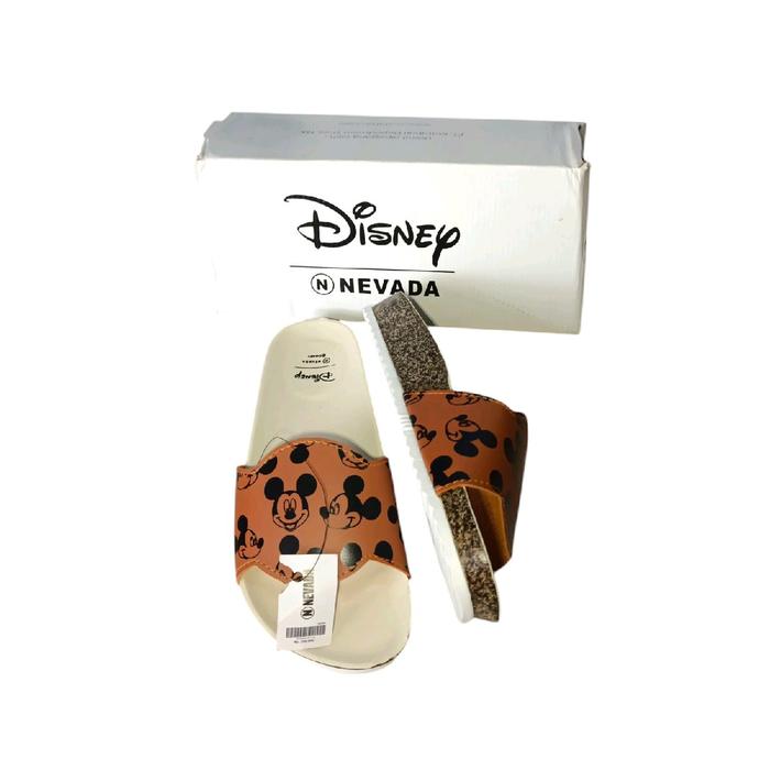 Sendal Nevada Disney Slop Warna Tan Original Wanita - Kasual - Shoes, Karet, Cewek, Sandal, Selop