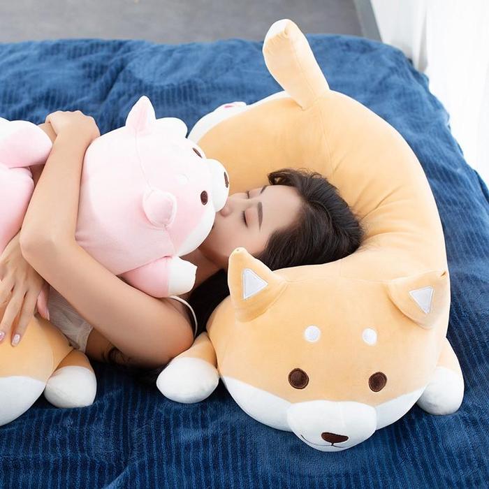 1pc Lovely Fat Shiba Inu & Corgi Dog Plush Toys Stuffed Soft Kawaii