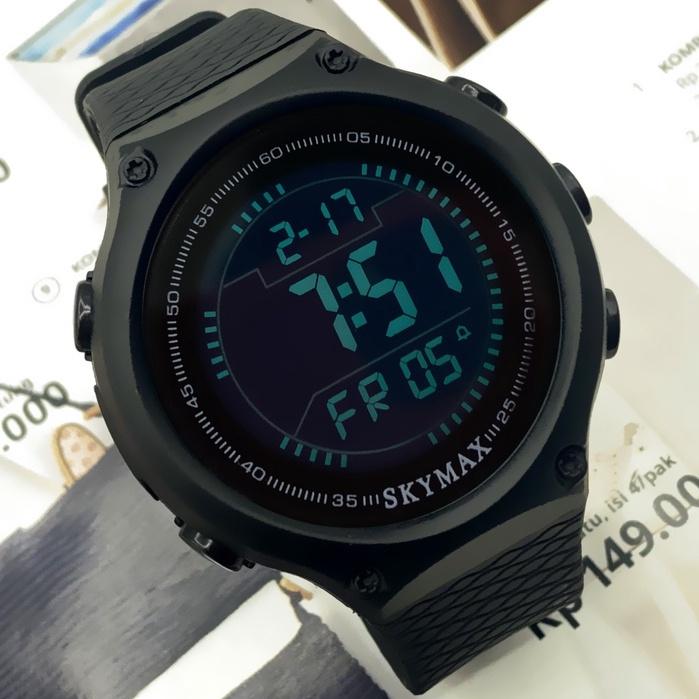 Best Seller Jam Tangan Pria Sky&Max JAM TANGAN PRIA SKY MAX DIGITAL RUBBER SEMI SUPER