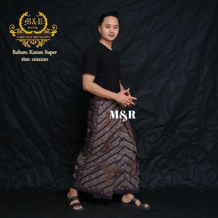 Wirosat-Sarung Batik Pekalongan Pria Dewasa Ekslusif Motif Wirosat Special Kain Katun Super Max Cont