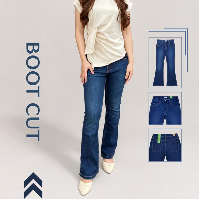 CREATIVE - Bootcut / Celana Denim Wanita Trendy / Celana Levis Wanita / Denim Wanita Stretch / Celan