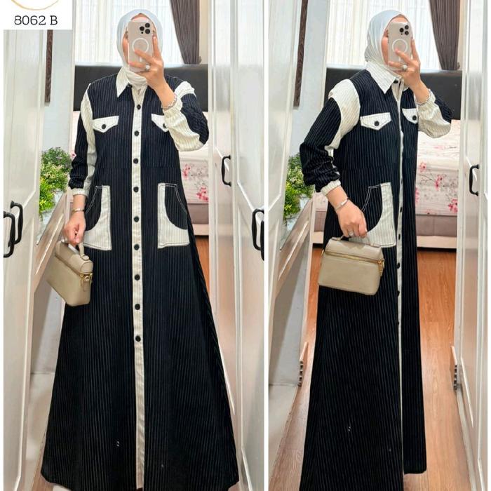 gamis semut ori by syaina  Katun salur Dress