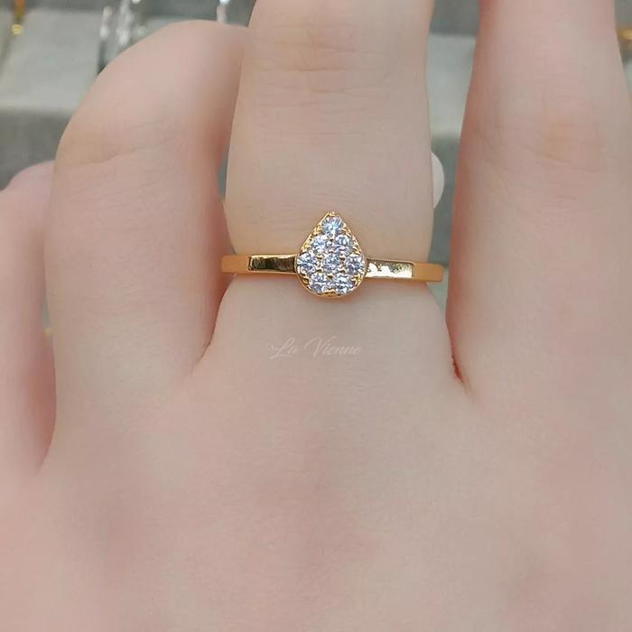 Dalili Cincin Titanium Wanita Anti Karat