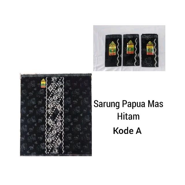sarung papua mas warna hitam