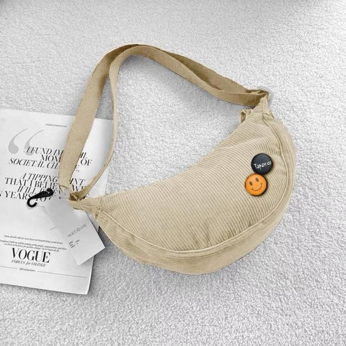 Tas Selempang Corduroy Dumpling Bag Uniqlo