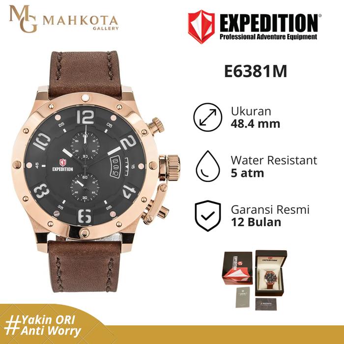 Jam Tangan Pria S. Expedition E6381M Strap Kulit Original dan Bergaransi Jam Tangan Palembang