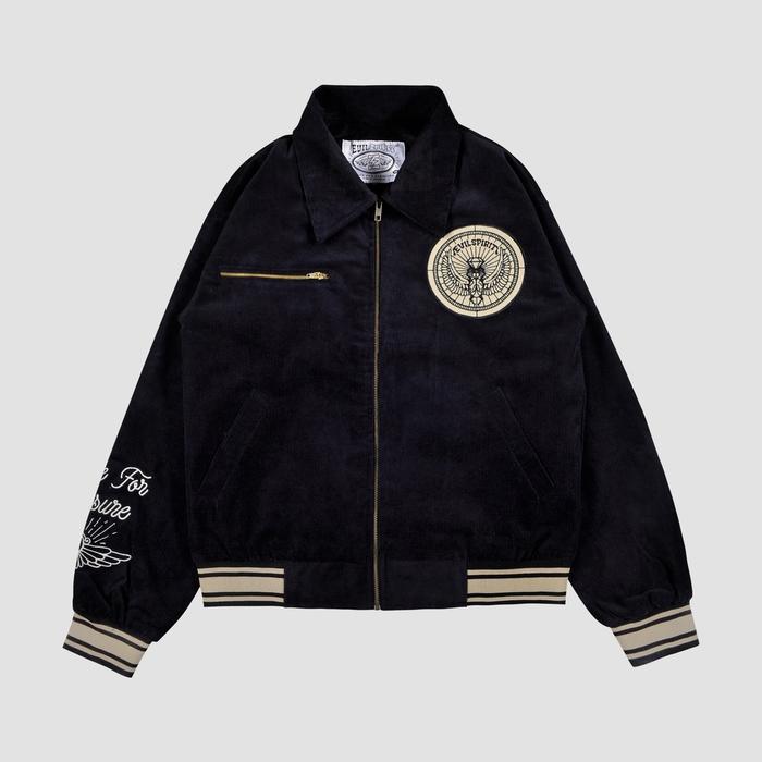 【Special】 EvilSpirit Varsity Jacket - Quilla Navy Unisex Buruan Sebelum Kehabisan