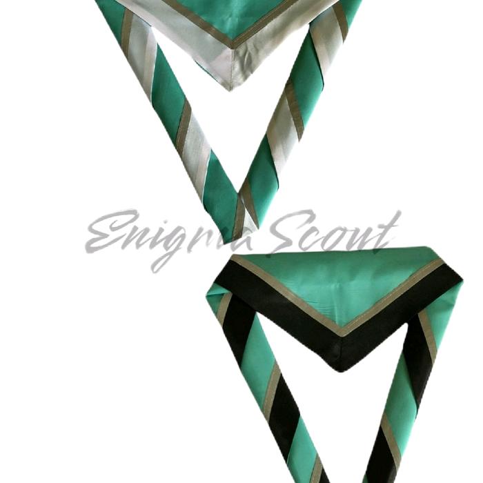 Scraf toska polos bahan katun jumping spotlight menyala dalam gelap Kain Hijau